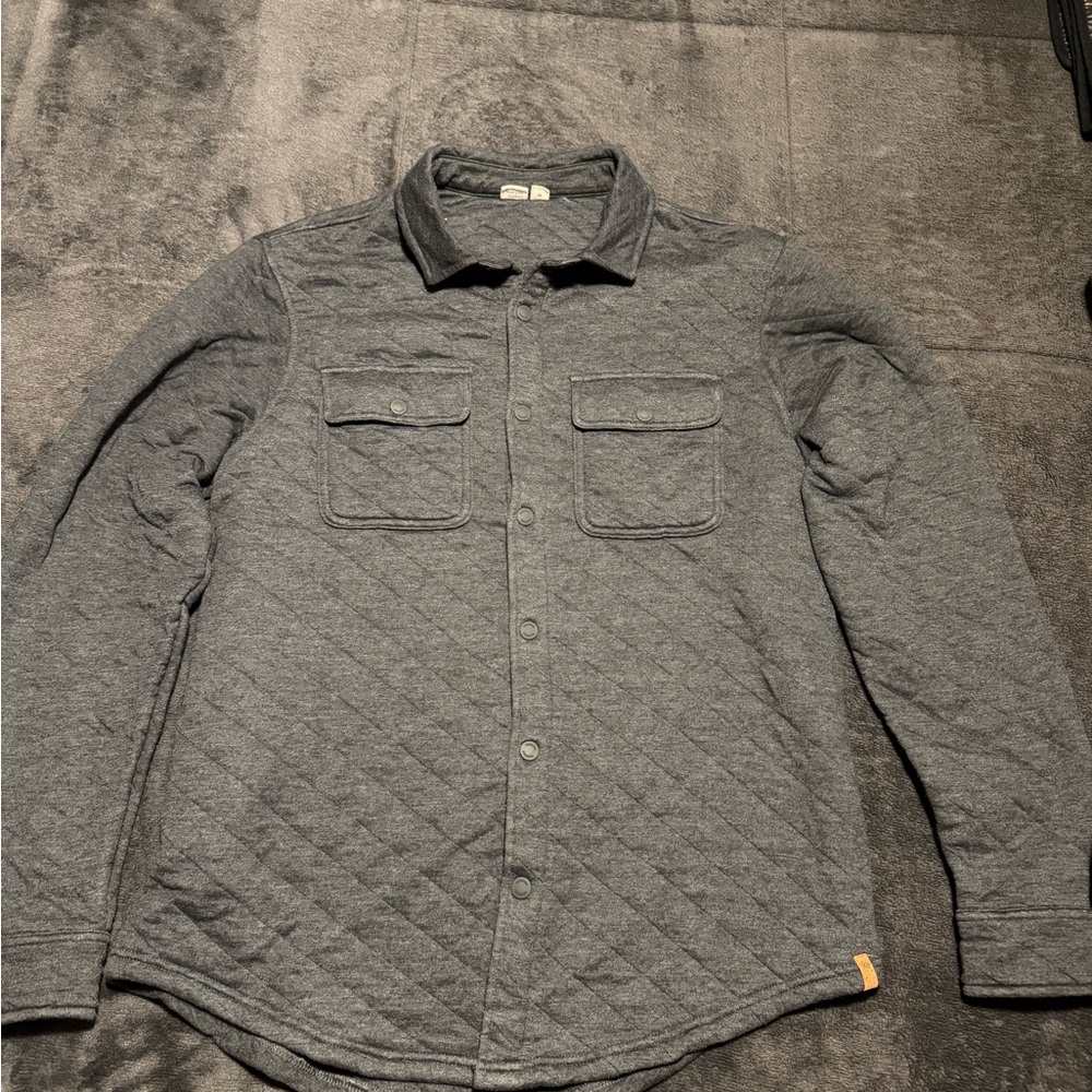 Tentree Quilted Colville Shacket - Gray